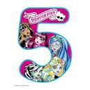 Monster High Number 5 Edible Icing Image